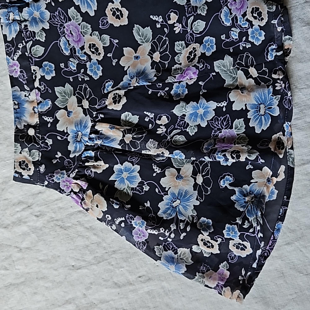 Free People floral chiffon shorts size 2 - Picture 7 of 13